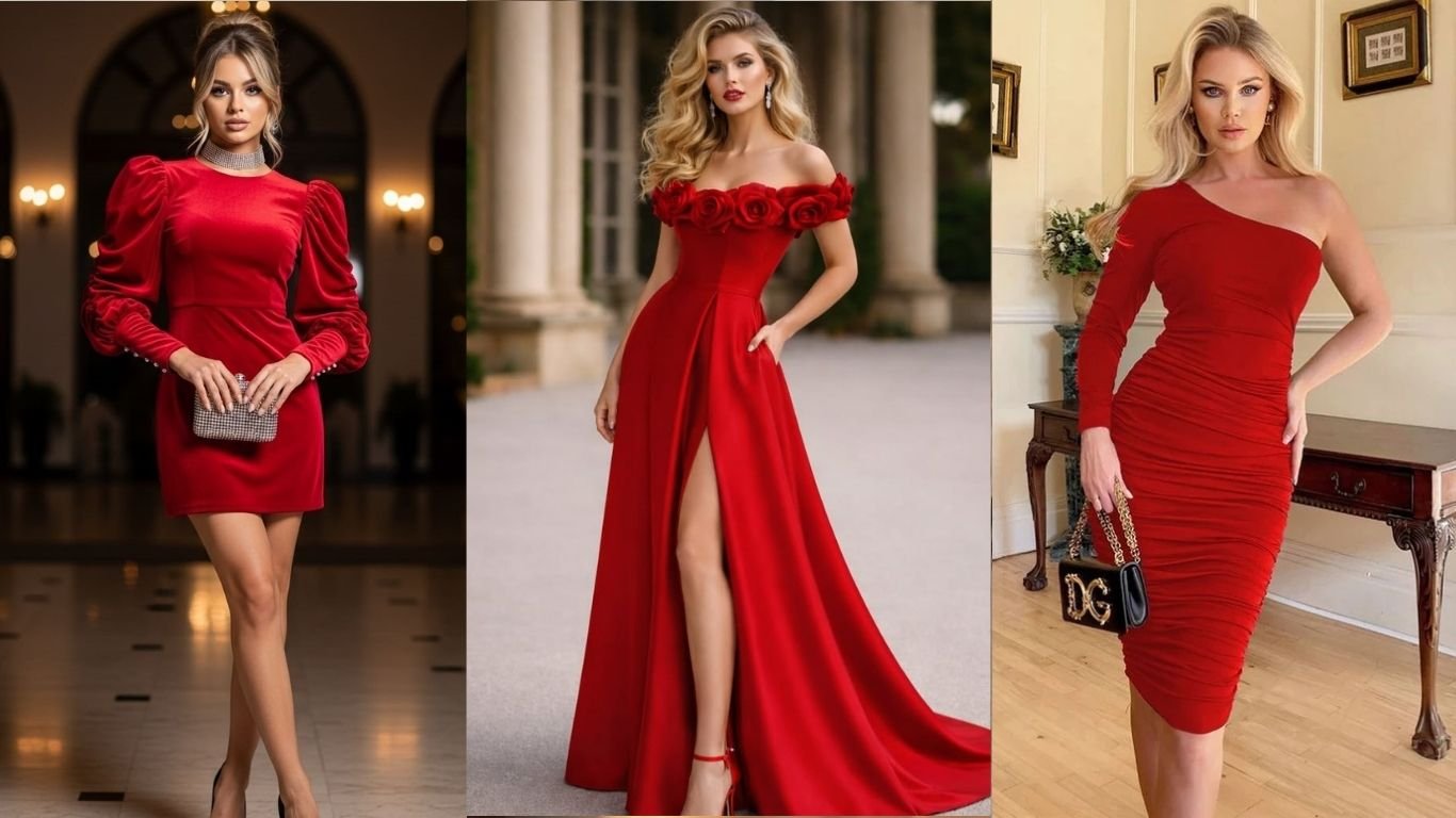 red dress