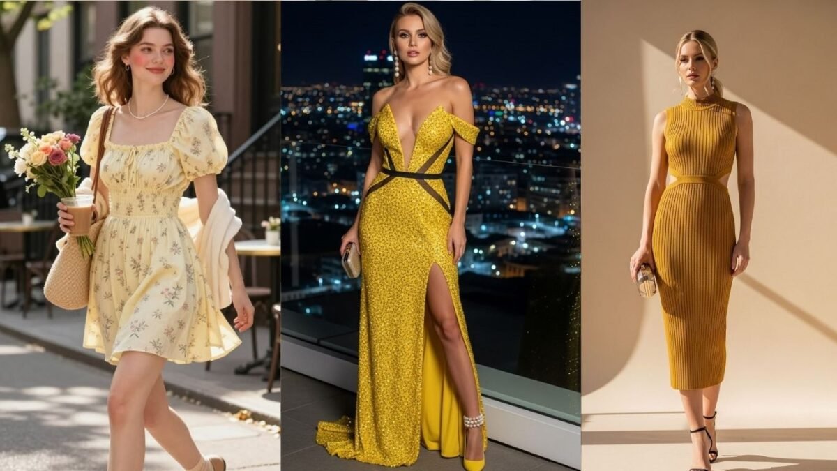 yellow dress